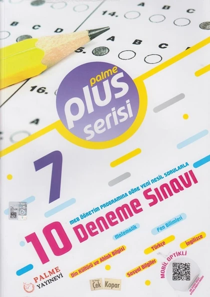 7. Sınıf 10 Deneme Sınavı Plus Serisi Palme Yayınları