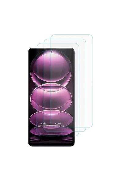 EVAX  3'lü Paket Redmi Note 12 Pro Uyumlu Temperli HD+ Cam Ekran Koruyucu (3'lü Paket)