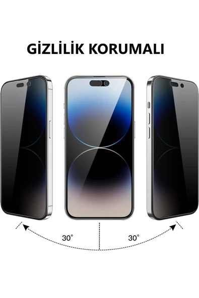 EVAX  (ARMOR HAYALET) Iphone 14 Pro Max Uyumlu Hizalama Aparatlı Hayalet Cam Ekran Koruyucu - 2