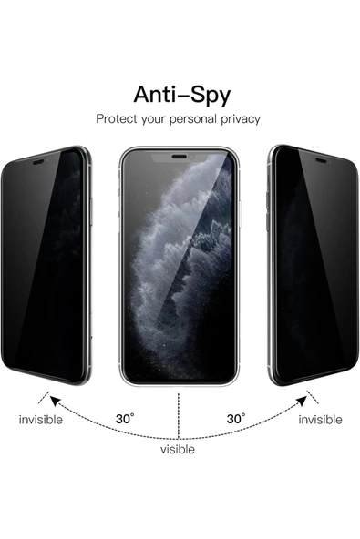 EVAX  2'li Hayalet iPhone 11 Pro Max / Xs Max Uyumlu Hayalet ESD ANTİ-STATİK Cam Ekran Koruyucu (2'li) - 2