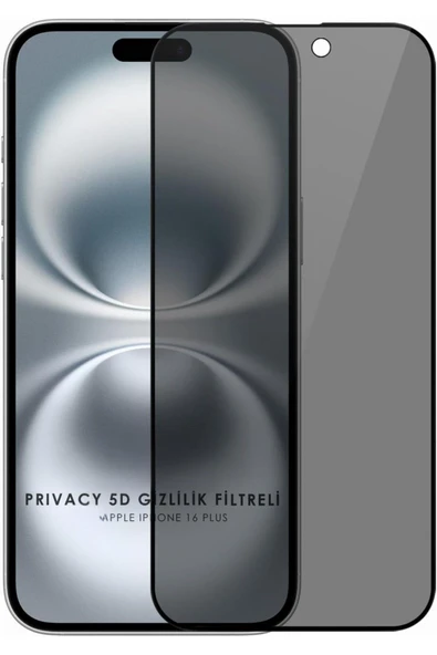 EVAX  (GUARD HAYALET) Iphone 16 Plus Uyumlu Hayalet Özellikli Tam Kaplayan Guard Serisi Cam Ekran Koruyucu