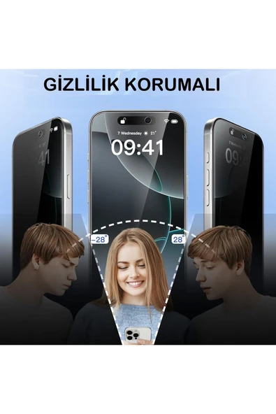 EVAX  (ARMOR HAYALET) Iphone 16 Pro Uyumlu Hizalama Aparatlı Hayalet Cam Ekran Koruyucu - 2