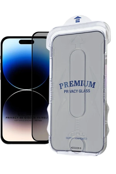 EVAX  (MAGICBOX HAYALET) iPhone 15 Pro Max Uyumlu Hayalet Özellikli Kolay Kurulum Cam Ekran Koruyucu