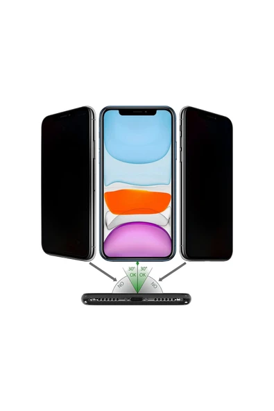 EVAX  (GUARD HAYALET) Iphone Xs Max Uyumlu Hayalet Özellikli Tam Kaplayan Guard Serisi Cam Ekran Koruyucu - 2
