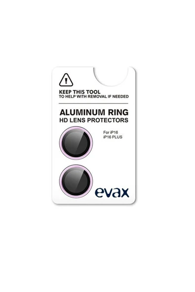 EVAX  (ARMOR LENS) Iphone 16 Plus / 16 Uyumlu Armor Serisi Safir Kamera Lens Koruyucu