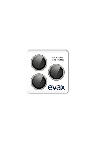 EVAX  (SAFIR) Iphone 16 Pro Max / 16 Pro Uyumlu Safir Kamera Lens Koruyucu Kolay Kurulum Aparatlı