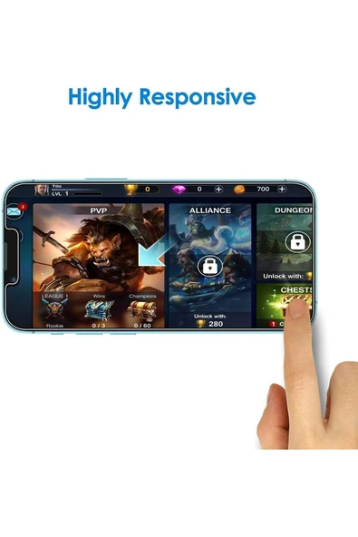 EVAX  3'lü Paket iPhone 13 Pro Uyumlu Temperli HD+ Cam Ekran Koruyucu (3'lü Paket) - 4