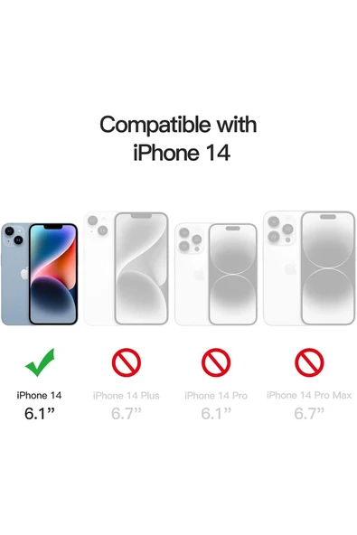 EVAX  3'lü Paket Iphone 14 Uyumlu Temperli Hd Cam Ekran Koruyucu (3'LÜ PAKET) - 2