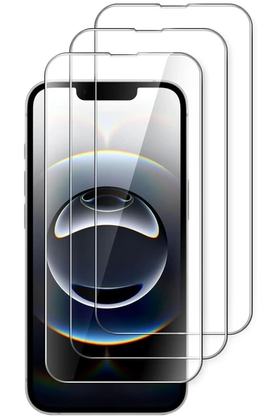 EVAX 3'lü Paket iPhone 16e 2025 Uyumlu Temperli HD+ Cam Ekran Koruyucu (3'lü Paket)