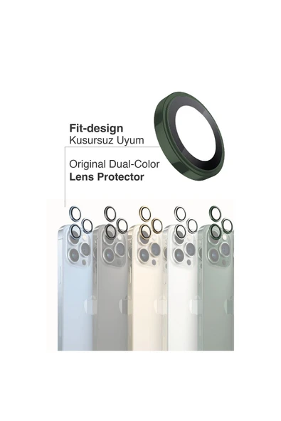 EVAX (SAFIR) Iphone 13 Pro Max / 13 Pro Uyumlu Safir Kamera Lens Koruyucu Takma Aparatlı Kolay Kurulum - 3