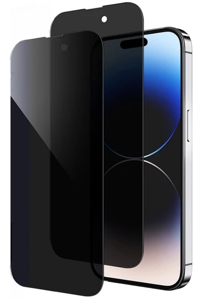 EVAX  (2'Lİ GUARD HAYALET) Iphone 14 Pro Max Uyumlu Hayalet Tam Kaplayan Guard Serisi Cam Ekran Koruyucu