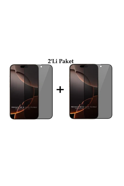 EVAX  (2'Lİ GUARD HAYALET) Iphone 16 Pro Uyumlu Esd Anti-statik Hayalet 9h Cam Ekran Koruyucu (2'Lİ PAKET)