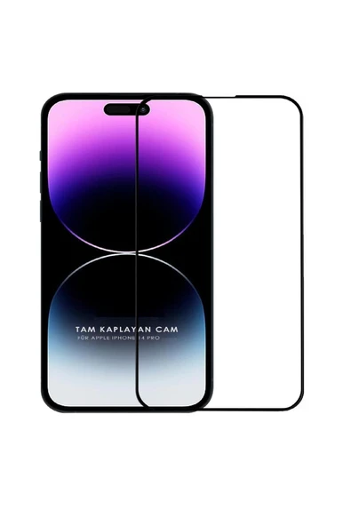 EVAX  (GUARD TAM) Iphone 14 Pro Uyumlu Tam Kaplayan Guard Serisi Cam Ekran Koruyucu