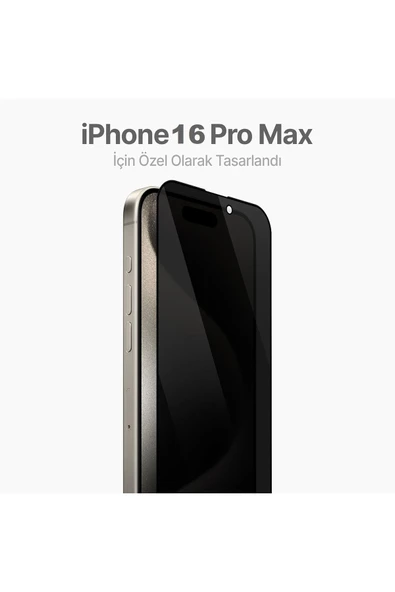 EVAX  (MAGICBOX HAYALET) iPhone 16 Pro Max Uyumlu Hayalet Özellikli Kolay Kurulum Cam Ekran Koruyucu - 3