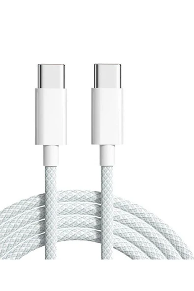 EVAX iPhone 15 Serisi Kablo UyumluPD 60W Hızlı Şarj Kablosu USB C Kablo (Kutu Çıkması - Kutusuz)