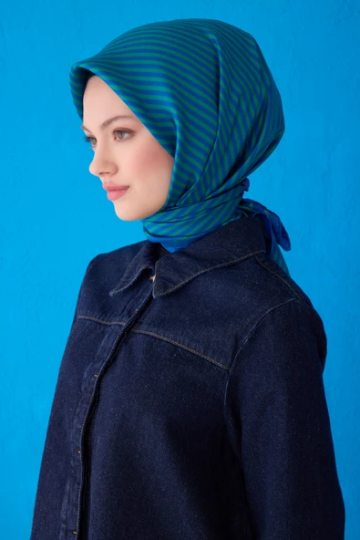 Saf İpek Eşarp 4115D (Twill İpek) - 7