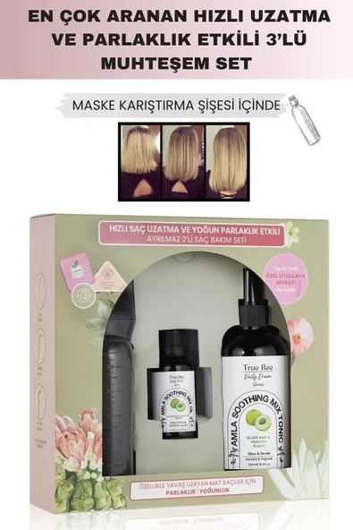 TRUE BEE DAİLY DREAM SERİES | HIZLI SAÇ UZATMA VE YOĞUN PARLAKLIK ETKİLİ SAÇ BAKIM SETİ |