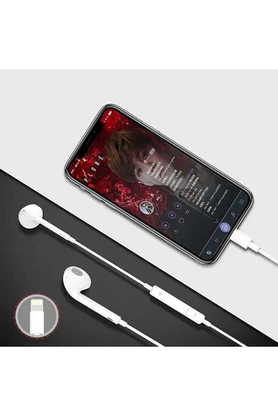 EVAX Apple Kulaklık Lightning Girişli Kulakiçi Kulaklık Earpods (Bluetooth Connect) - 4