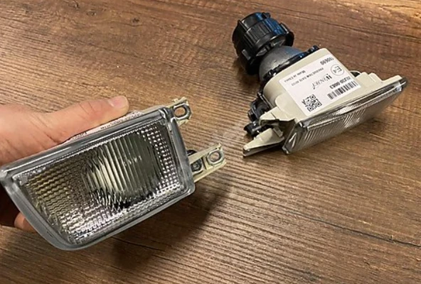 Mercedes için w124 e500 500e  tip ön tampon uyumlu ön sis far seti - 2