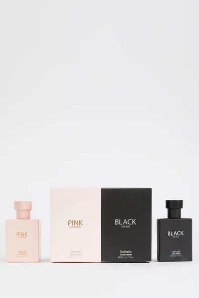 DEFACTO  BLACK VE PİNK SET PARFÜM - 5