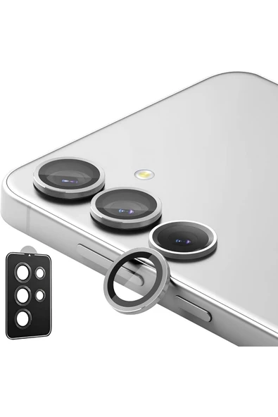 EVAX  Samsung S24 Uyumlu Safir Kamera Lens Koruyucu Takma Aparatlı Kolay Kurulum 3'lü Set