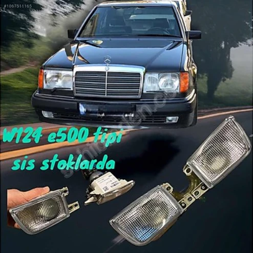 Mercedes için w124 e500 500e  tip ön tampon uyumlu ön sis far seti