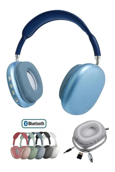 EVAX  P9 Bluetooth 5.0 Wireless Kablosuz Mikrofonlu /Aux/Hafıza Kartı/ Kulaküstü Kulaklık