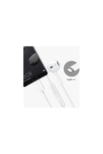 EVAX  S24 Ultra S24 FE S24 Plus S24 S23 Ultra S23 S23 FE S22 S21 S20 Uyumlu Type C Mikrofonlu Kulaklık - 7