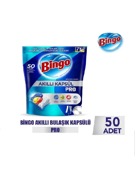 Bingo Akıllı Bulaşık Kapsülü Pro 50li
