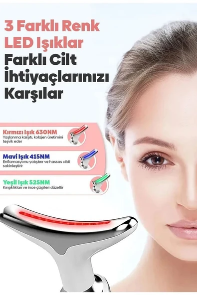 XO Yüz ve Boyun Sıkılaştırıcı Güzellik Cihazı – Kırışıklık, Gıdık ve Sarkma Karşıtı EMS - 2