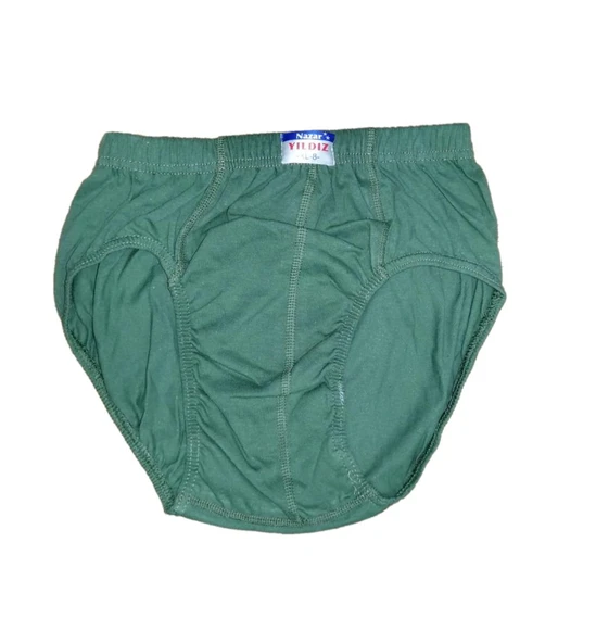 12 Adet Nazar Yıldız Erkek Renkli Penye Slip Külot Dar Kalıp - 4