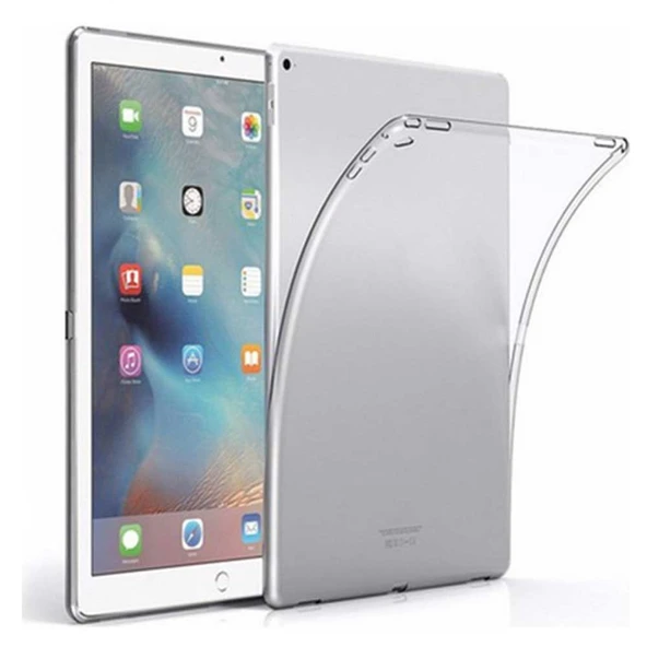 Apple iPad Air / Air 2 / 5 ve 6 Nesil Uyumlu Şeffaf Silikon Tablet Kılıfı ürün görseli 1