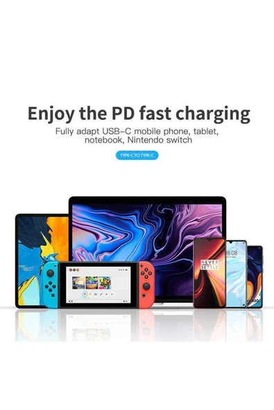 EVAX  Samsung/apple/xiaomi/huawei Uyumlu Pd Usb-c To Usb-c Kablo - 6