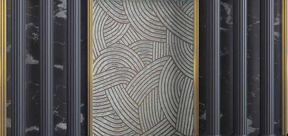 3 Boyutlu Siyah Sütun Duvar Kağıdı Baskı - 7