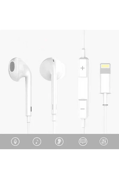 EVAX  Apple Kulaklık Lightning Girişli Kulakiçi Kulaklık Earpods (Bluetooth Connect) - 3