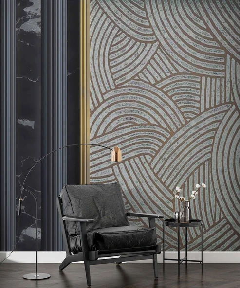 3 Boyutlu Siyah Sütun Duvar Kağıdı Baskı - 6