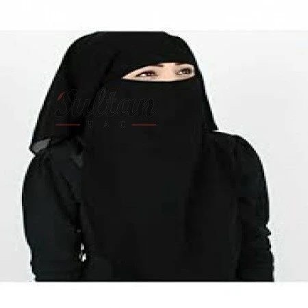 Peçe 3 Katlı Siyah