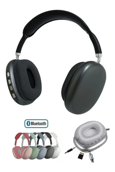 EVAX  P9 Bluetooth 5.0 Wireless Kablosuz Mikrofonlu /Aux/Hafıza Kartı/ Kulaküstü Kulaklık