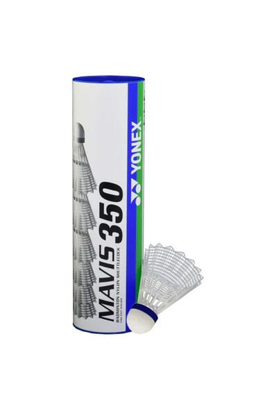 YONEX Maviis - 350 - M - Naylon Tüy Top 6'lı Beyaz - 3