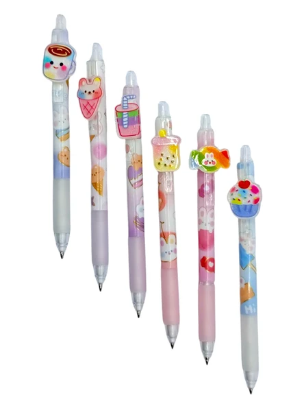 Kahve İçecek Şekilli Uçlu Kalem 0.7 Versatil Kalem - 1 Adet - 3