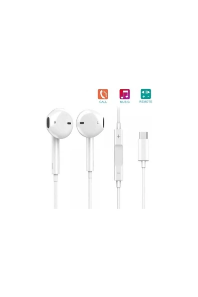 EVAX  Type-C Girişli Mikrofonlu Kablolu Kulaklık STUDIO STEREO ses kalitesi 120cm