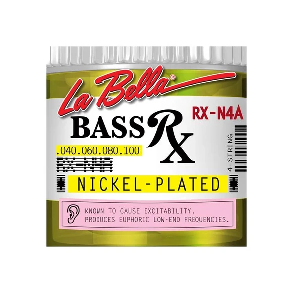 Gitar Aksesuar Bas Tel Labella 4 Telli LB-RX-N4A 0,40 (368368)