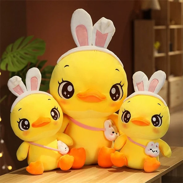 Peluş Oyuncak Küçük Sarı Ördek - Sarı 35cm - 12