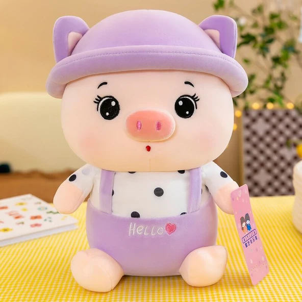 Sevimli Domuz Peluş Oyuncak - Yeşil 75cm - 4