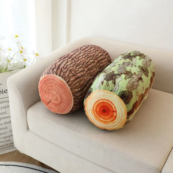 Ağaç Peluş Yastık - Kahverengi 45cm - 10