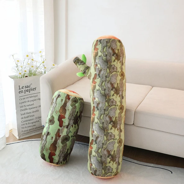 Ağaç Peluş Yastık - Kahverengi 45cm - 11