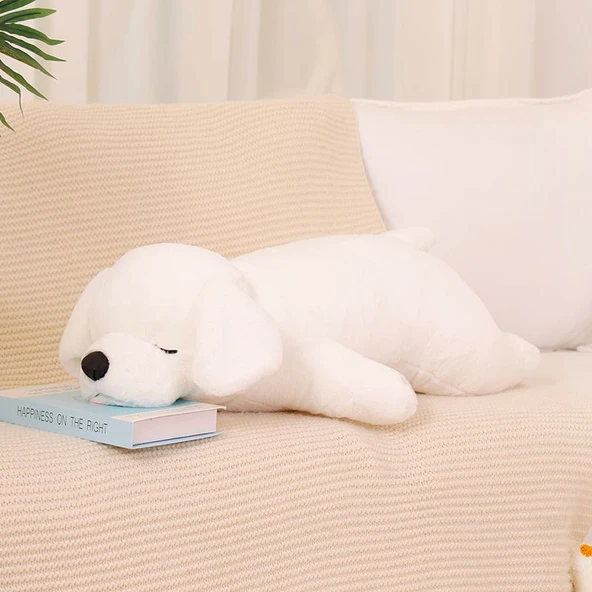Şifa Veren Kaniş Peluş Oyuncak - Süt Beyazı, 50cm