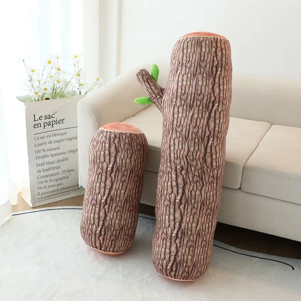 Ağaç Peluş Yastık - Kahverengi 45cm - 6