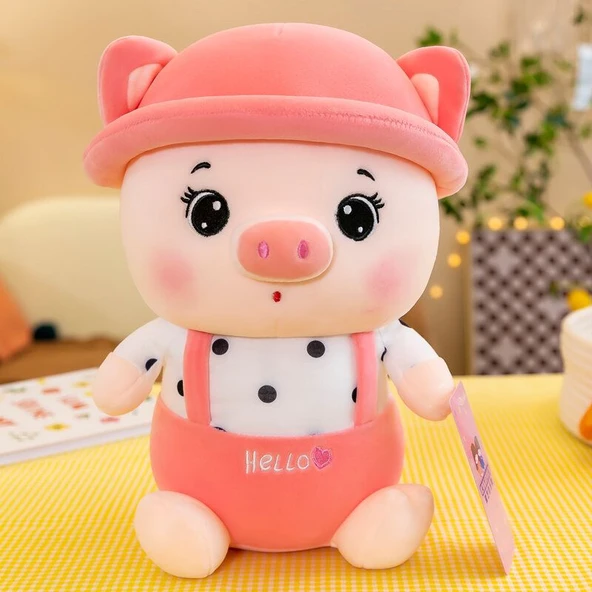 Sevimli Domuz Peluş Oyuncak - Yeşil 75cm - 5