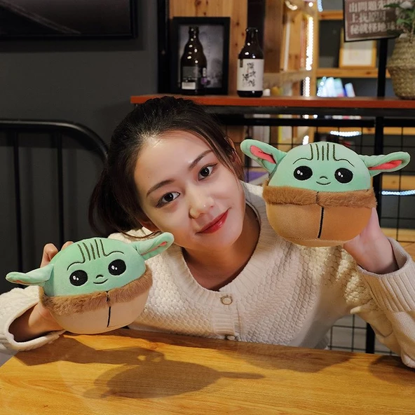 Yoda Bebek Peluş Oyuncak Bebek - 22cm - 5